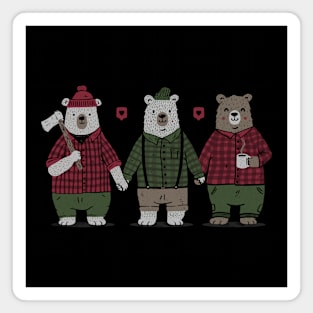 My Bear's Valentine Three Bears Magnet